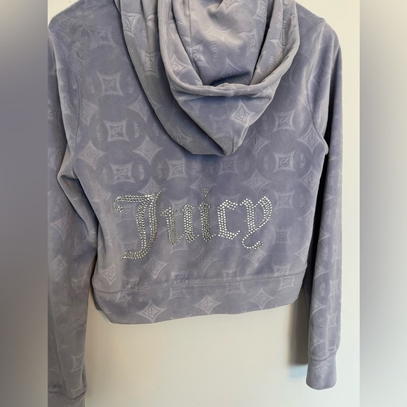 Juicy Couture Lavender Patterned tracksuit vest size medium - Picture 4 of 8